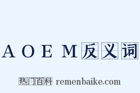 AOEM反义词是什么意思的图片